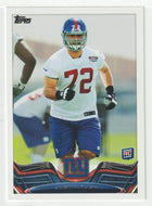 Justin Pugh RC - New York Giants (NFL Football Card) 2013 Topps # 235 Mint