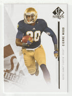 Cierre Wood - Notre Dame Fighting Irish (Football Card) 2013 Upper Deck SP Authentic # 18 Mint