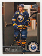 Zemgus Girgensons - Buffalo Sabres (NHL Hockey Card) 2014-15 Upper Deck # 22 Mint