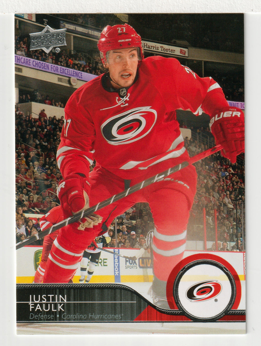 Justin Faulk - Carolina Hurricanes (NHL Hockey Card) 2014-15 Upper Deck # 34 Mint