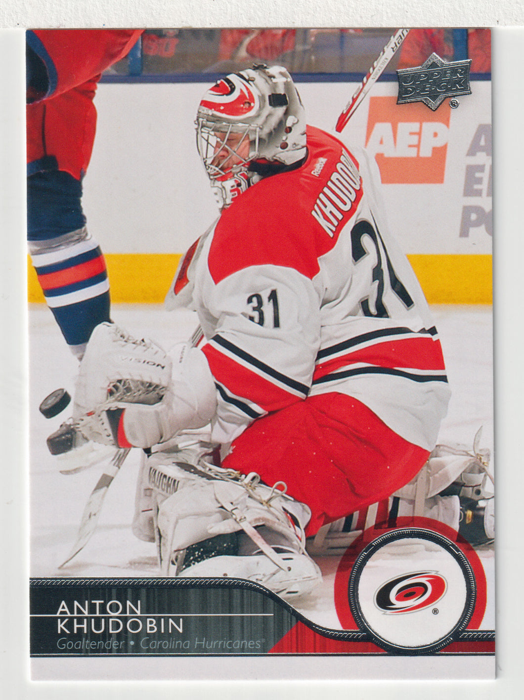 Anton Khudobin - Carolina Hurricanes (NHL Hockey Card) 2014-15 Upper Deck # 36 Mint