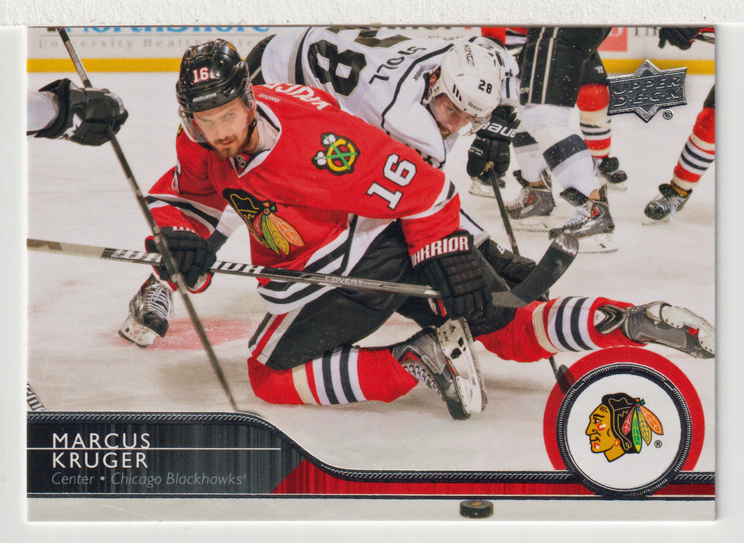 Marcus Kruger - Chicago Blackhawks (NHL Hockey Card) 2014-15 Upper Deck # 42 Mint