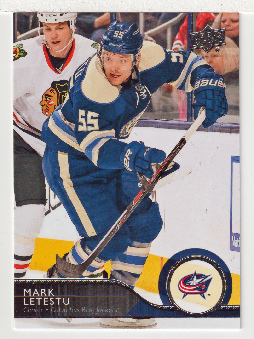 Mark Letestu - Columbus Blue Jackets (NHL Hockey Card) 2014-15 Upper Deck # 55 Mint