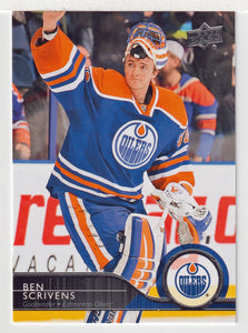 Ben Scrivens - Edmonton Oilers (NHL Hockey Card) 2014-15 Upper Deck # 73 Mint