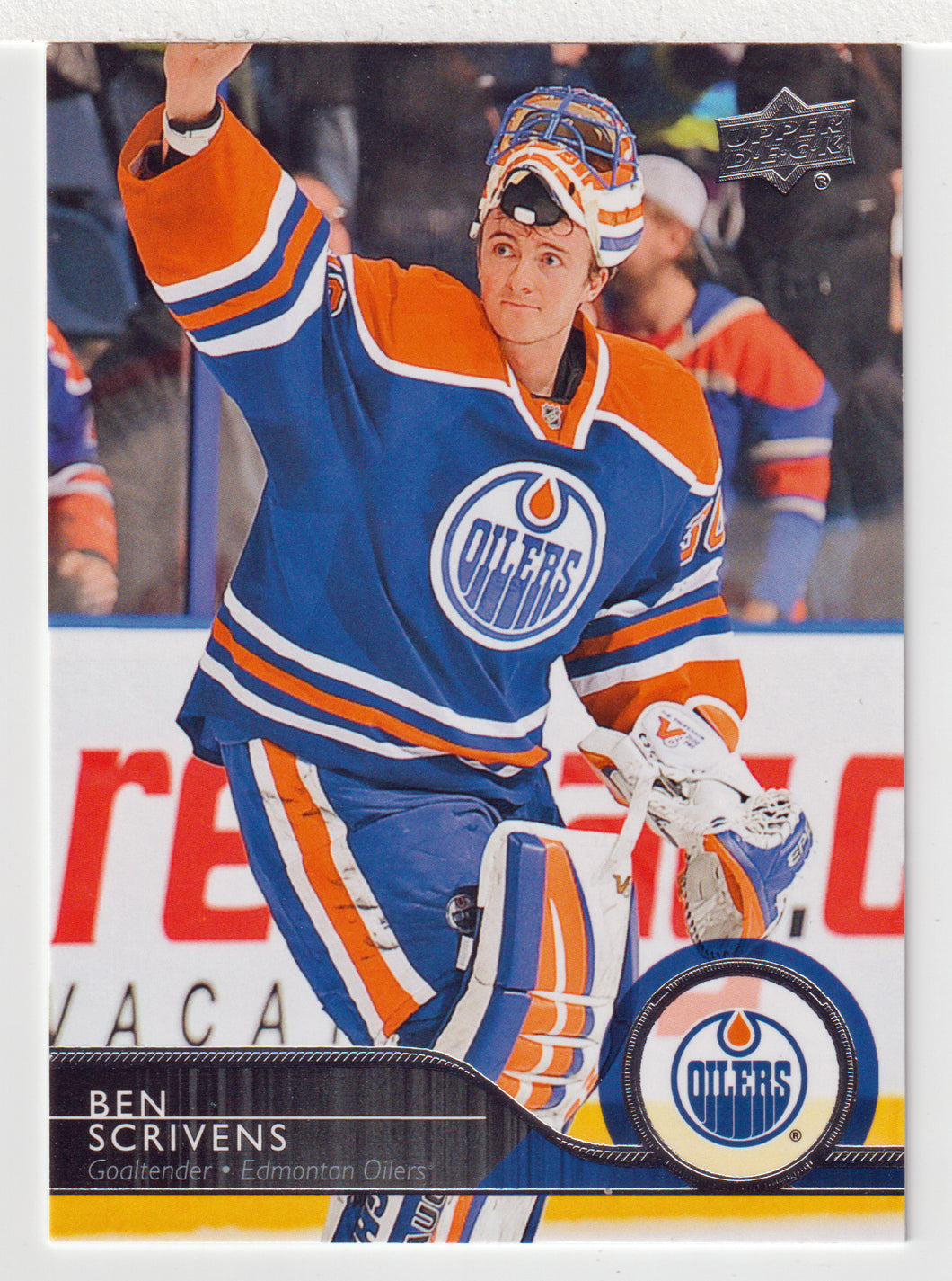 Ben Scrivens - Edmonton Oilers (NHL Hockey Card) 2014-15 Upper Deck # 73 Mint
