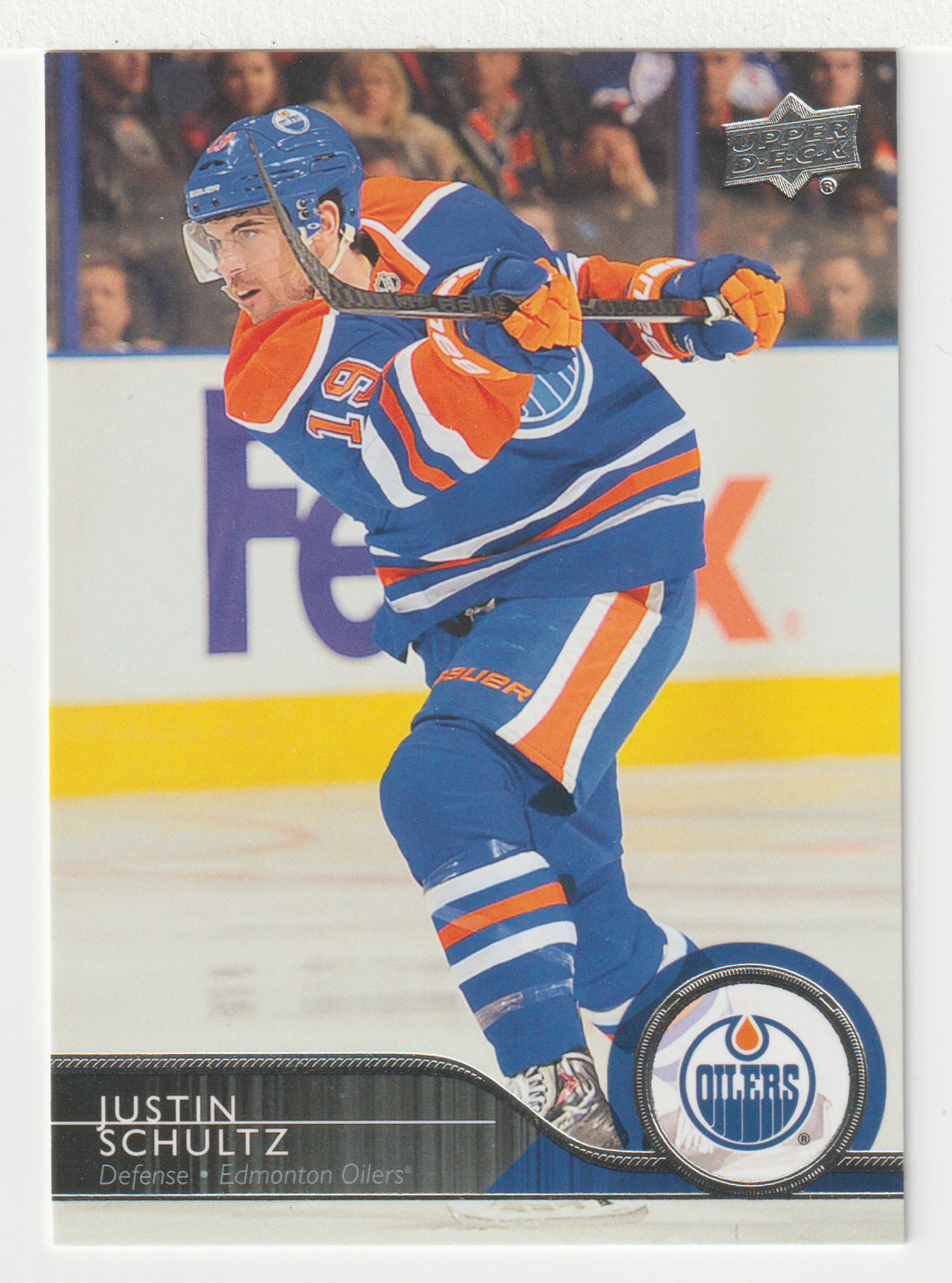 Justin Schultz - Edmonton Oilers (NHL Hockey Card) 2014-15 Upper Deck # 76 Mint