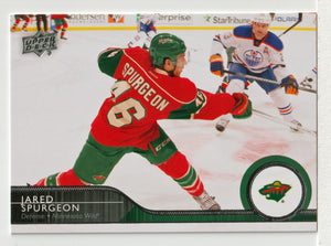 Jared Spurgeon - Minnesota Wild (NHL Hockey Card) 2014-15 Upper Deck # 98 Mint