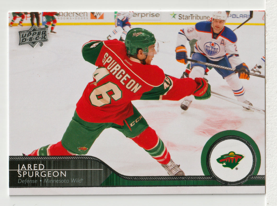 Jared Spurgeon - Minnesota Wild (NHL Hockey Card) 2014-15 Upper Deck # 98 Mint