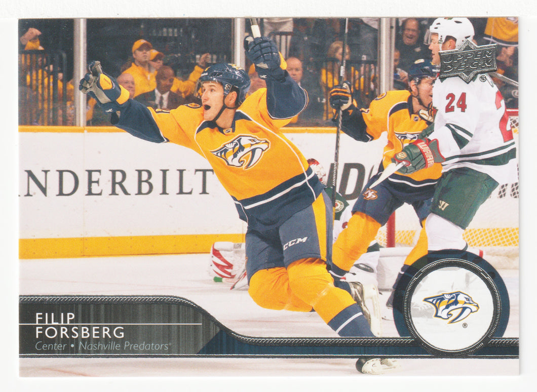 Filip Forsberg - Nashville Predators (NHL Hockey Card) 2014-15 Upper Deck # 114 Mint