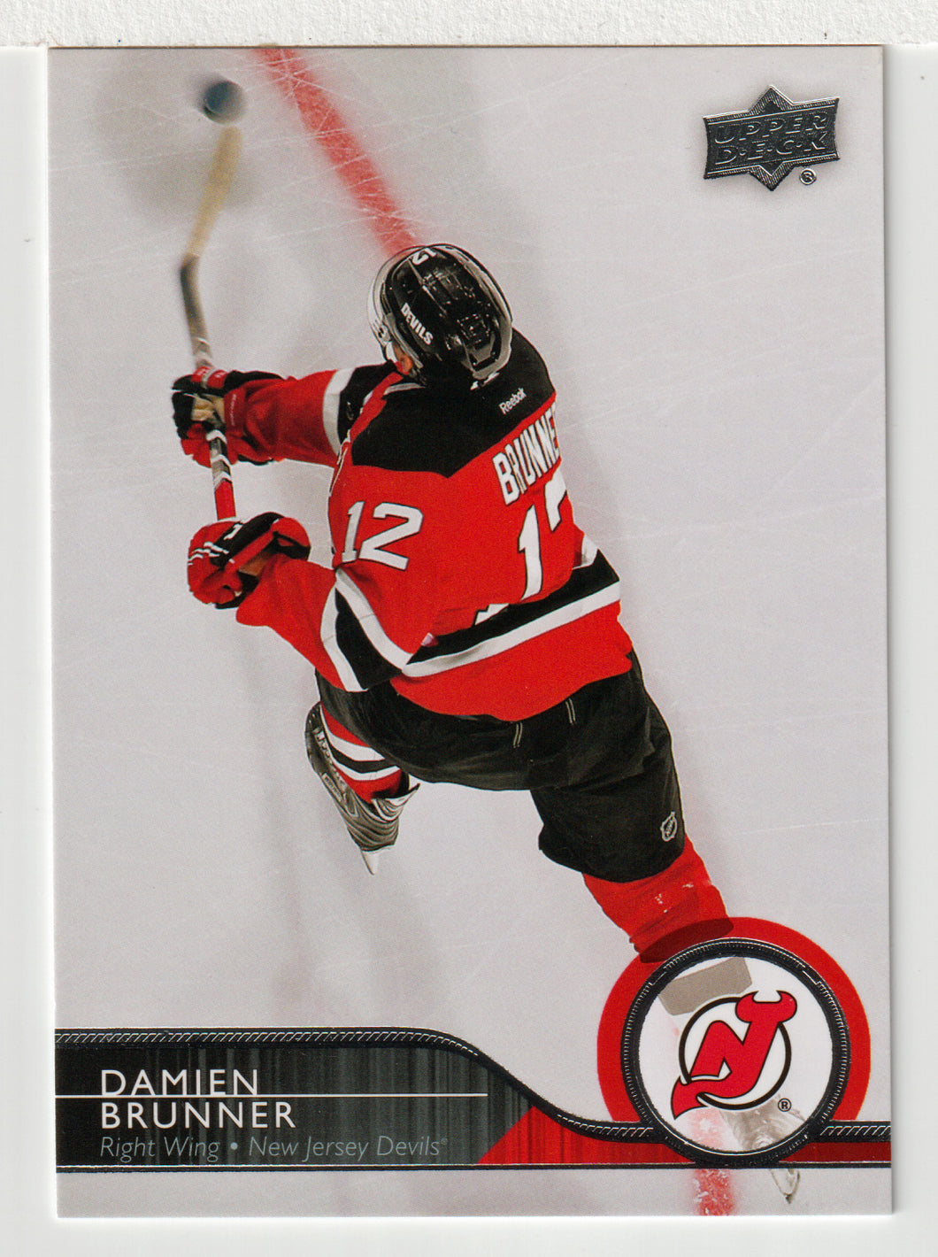 Damien Brunner - New Jersey Devils (NHL Hockey Card) 2014-15 Upper Deck # 120 Mint