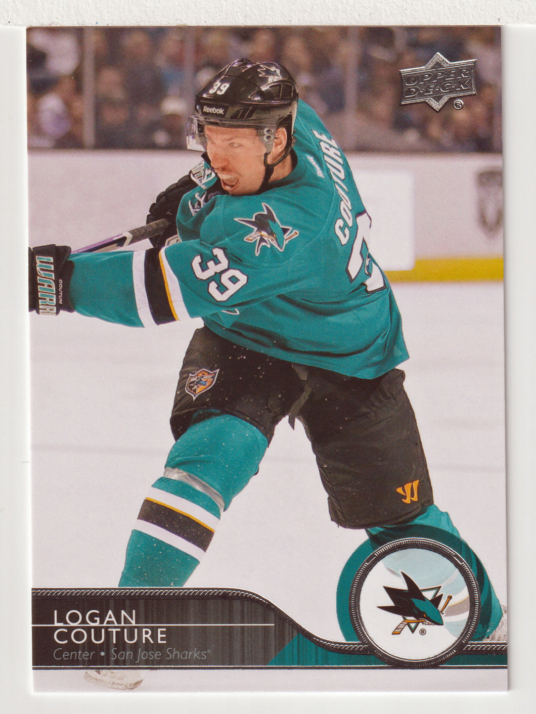 Logan Couture - San Jose Sharks (NHL Hockey Card) 2014-15 Upper Deck # 154 Mint