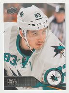 Matt Nieto - San Jose Sharks (NHL Hockey Card) 2014-15 Upper Deck # 158 Mint