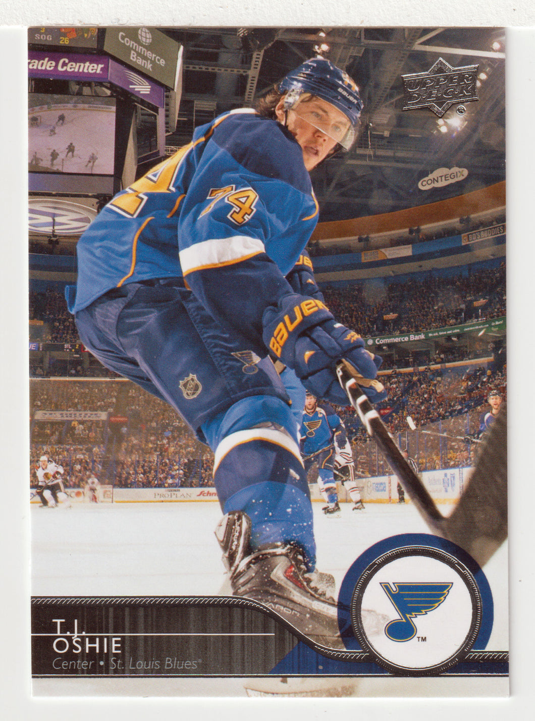 T.J. Oshie - St. Louis Blues (NHL Hockey Card) 2014-15 Upper Deck # 161 Mint