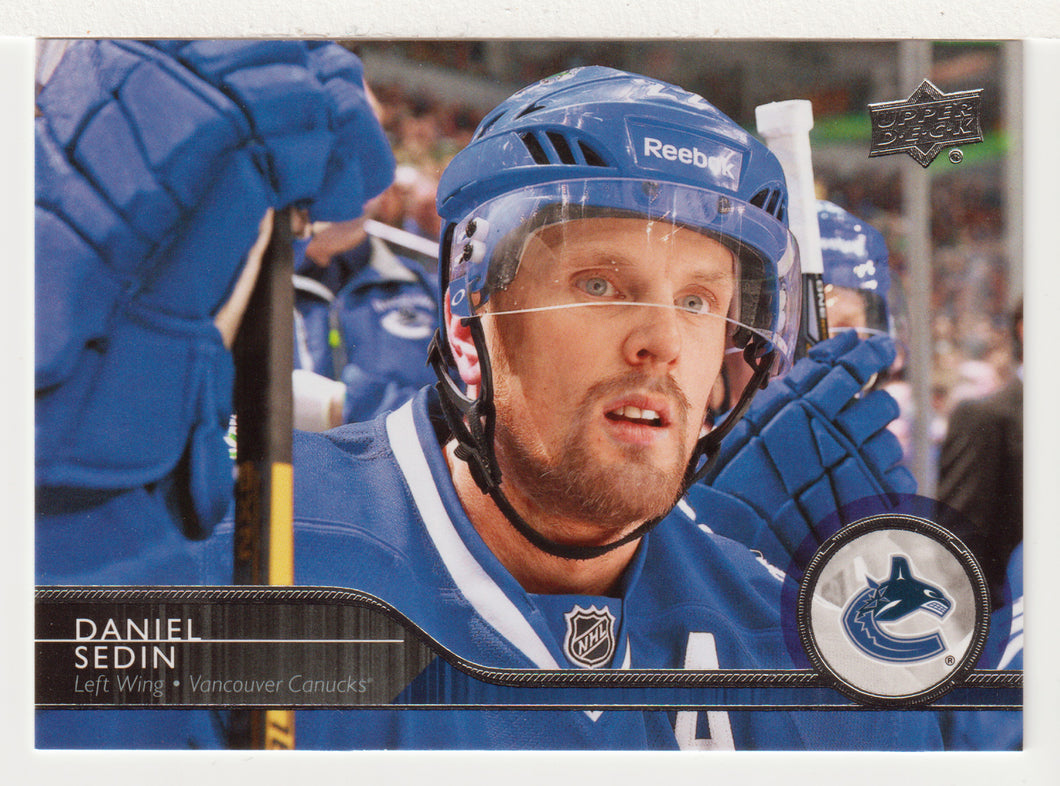 Daniel Sedin - Vancouver Canucks (NHL Hockey Card) 2014-15 Upper Deck # 183 Mint