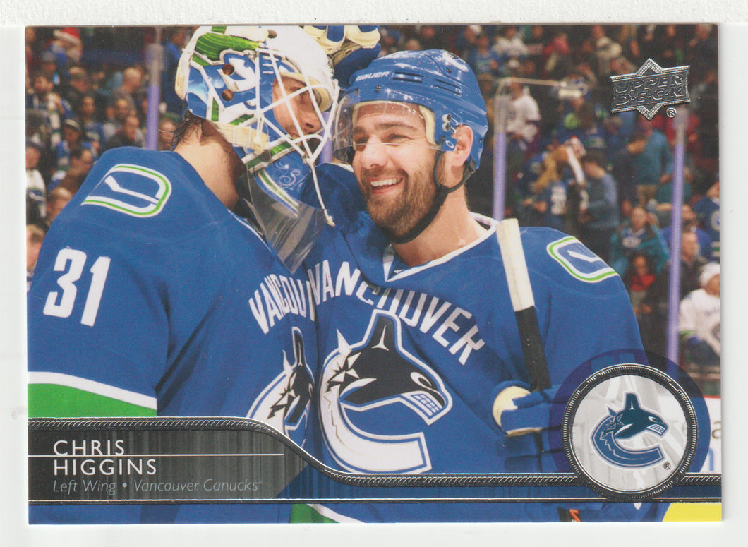 Chris Higgins - Vancouver Canucks (NHL Hockey Card) 2014-15 Upper Deck # 184 Mint