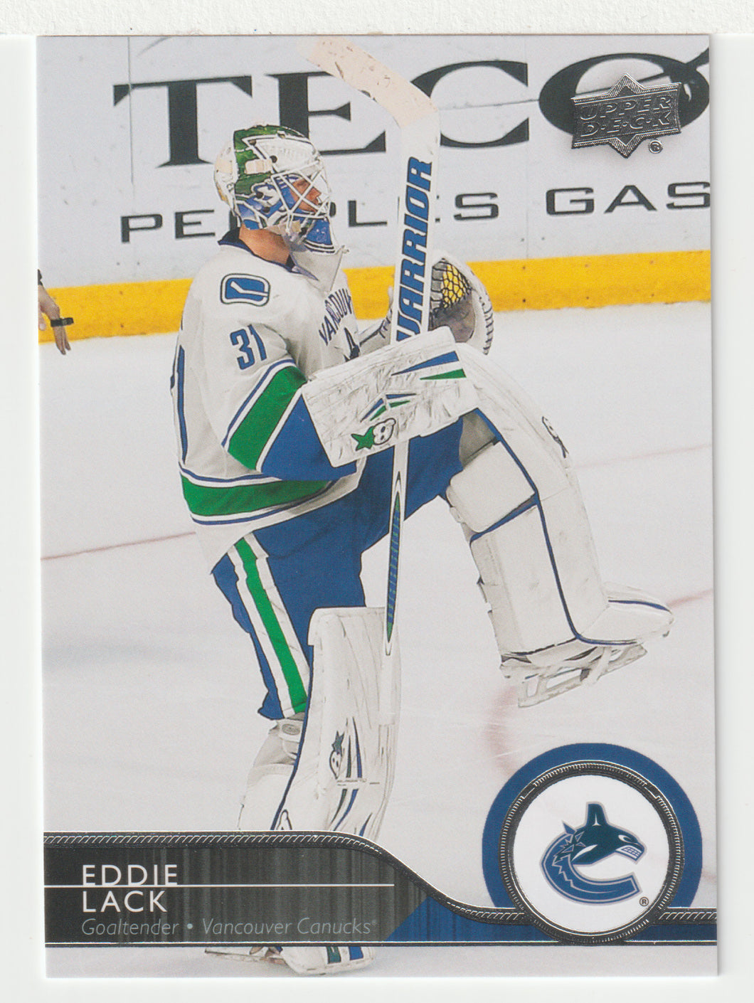 Eddie Lack - Vancouver Canucks (NHL Hockey Card) 2014-15 Upper Deck # 188 Mint