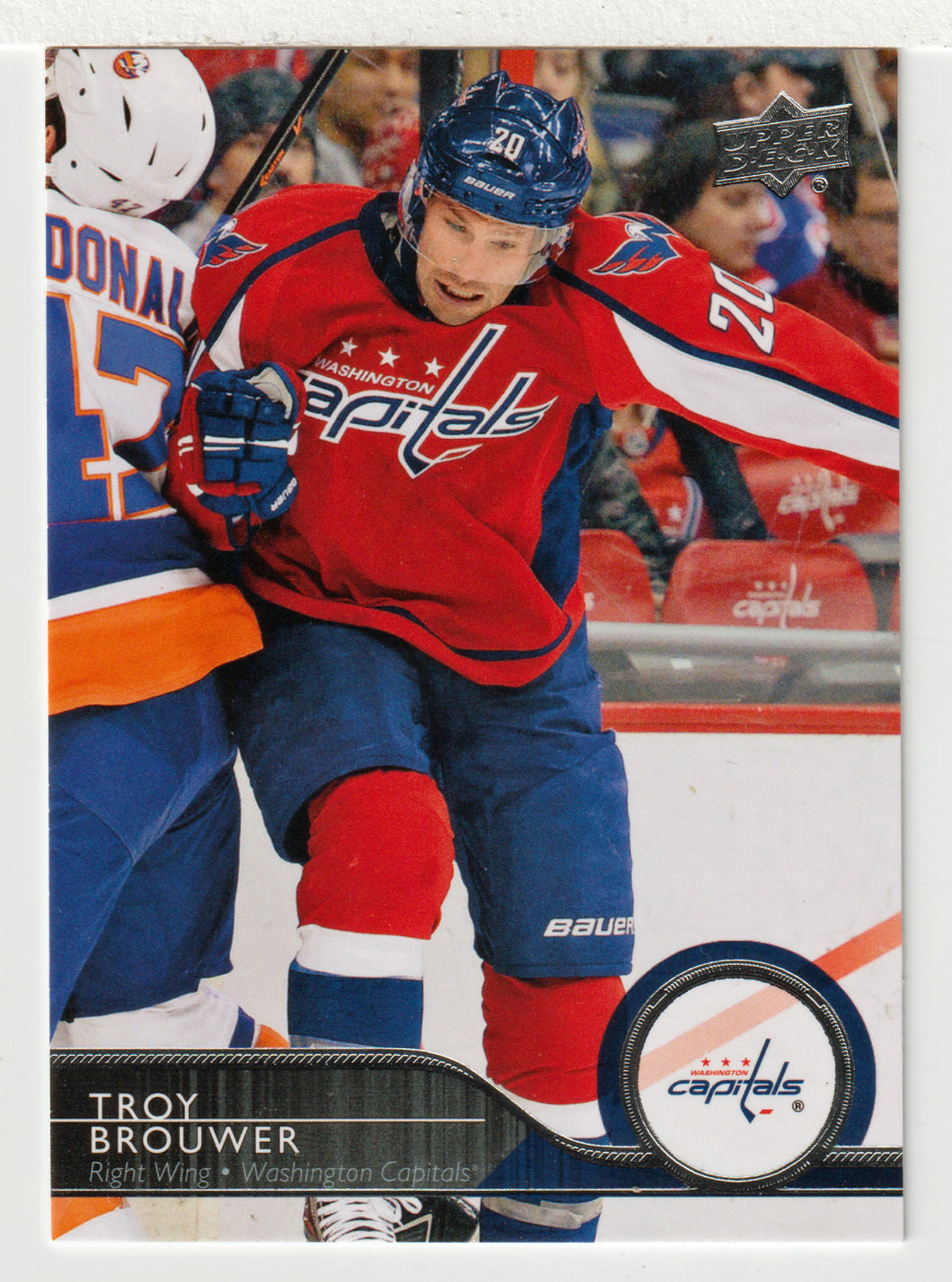 Troy Brouwer - Washington Capitals (NHL Hockey Card) 2014-15 Upper Deck # 191 Mint
