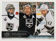 Checklist # 1 - Jonathan Quick - Anze Kopitar - Marian Gaborik - Los Angeles Kings (NHL Hockey Card) 2014-15 Upper Deck # 199 Mint