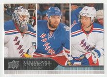 Load image into Gallery viewer, Checklist # 2 - Henrik Lundqvist - Rick Nash - Martin St. Louis - New York Rangers (NHL Hockey Card) 2014-15 Upper Deck # 200 Mint
