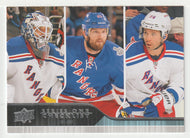 Checklist # 2 - Henrik Lundqvist - Rick Nash - Martin St. Louis - New York Rangers (NHL Hockey Card) 2014-15 Upper Deck # 200 Mint