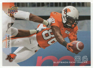 Courtney Taylor - British Columbia Lions (CFL Football Card) 2014 Upper Deck # 10 Mint