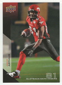 Jabari Arthur - Calgary Stampeders (CFL Football Card) 2014 Upper Deck # 13 Mint