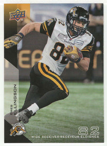 Greg Ellingson - Hamilton Tiger-Cats (CFL Football Card) 2014 Upper Deck # 36 Mint