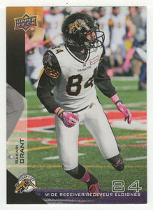 Bakari Grant - Hamilton Tiger-Cats (CFL Football Card) 2014 Upper Deck # 39 Mint