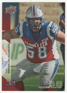 Luc Brodeur-Jourdain - Montreal Alouettes (CFL Football Card) 2014 Upper Deck # 43 Mint