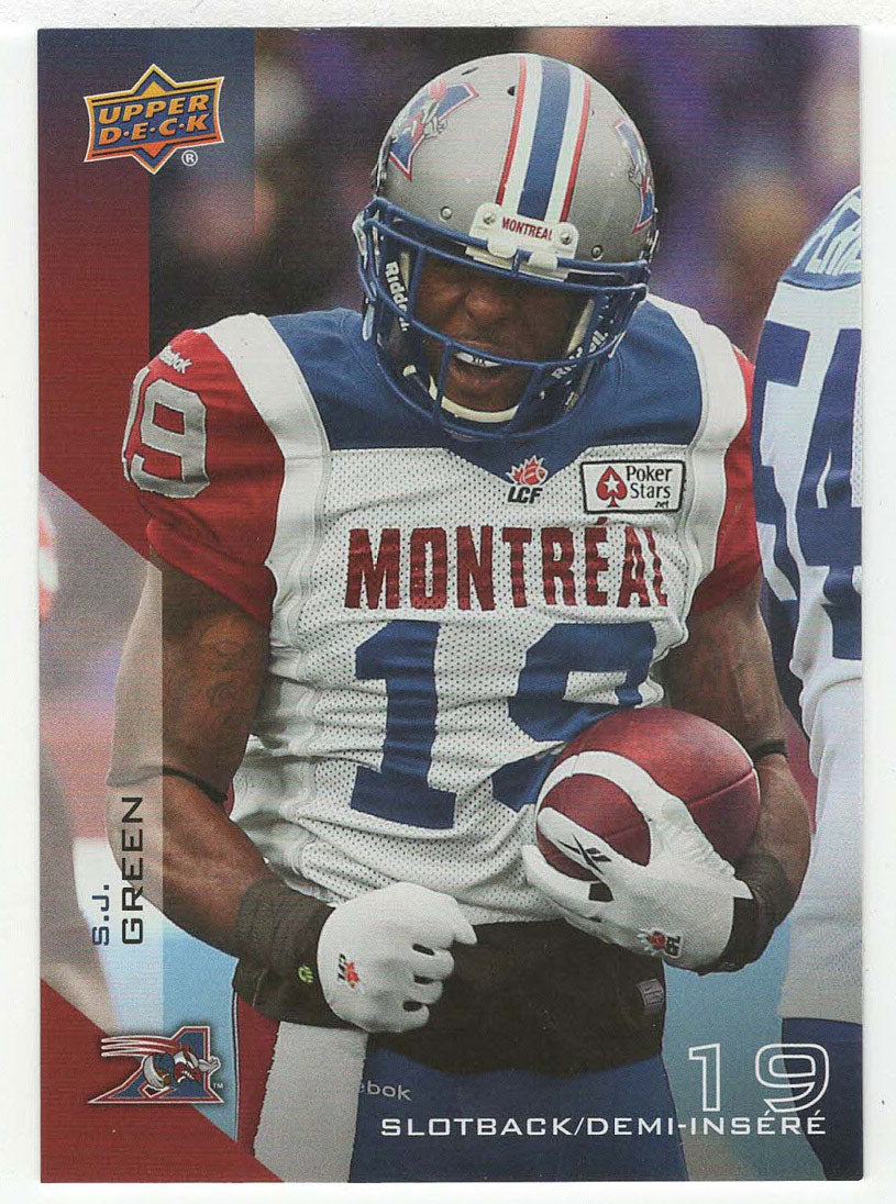 S.J. Green - Montreal Alouettes (CFL Football Card) 2014 Upper Deck # 50 Mint