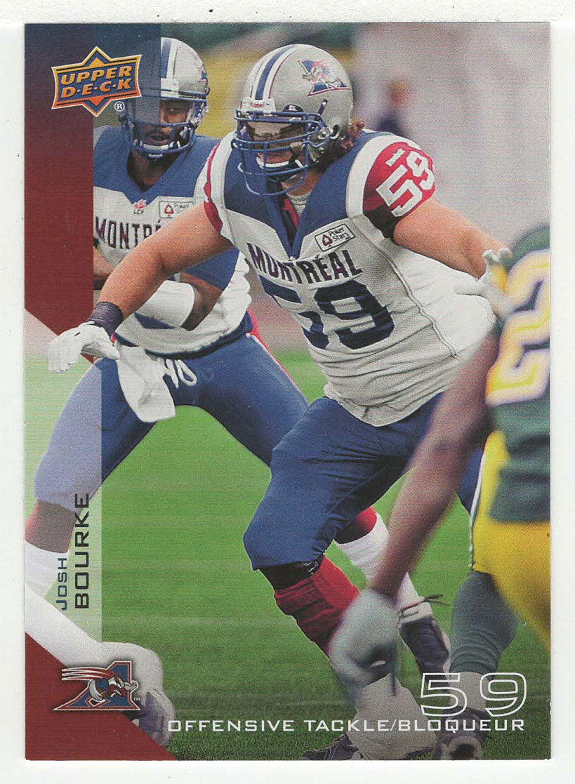 Josh Bourke - Montreal Alouettes (CFL Football Card) 2014 Upper Deck # 53 Mint