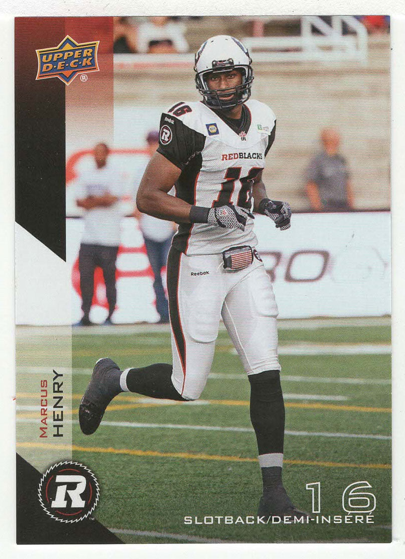 Marcus Henry - Ottawa Redblacks (CFL Football Card) 2014 Upper Deck # 62 Mint