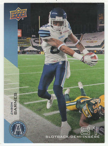 Jason Barnes - Toronto Argonauts (CFL Football Card) 2014 Upper Deck # 83 Mint