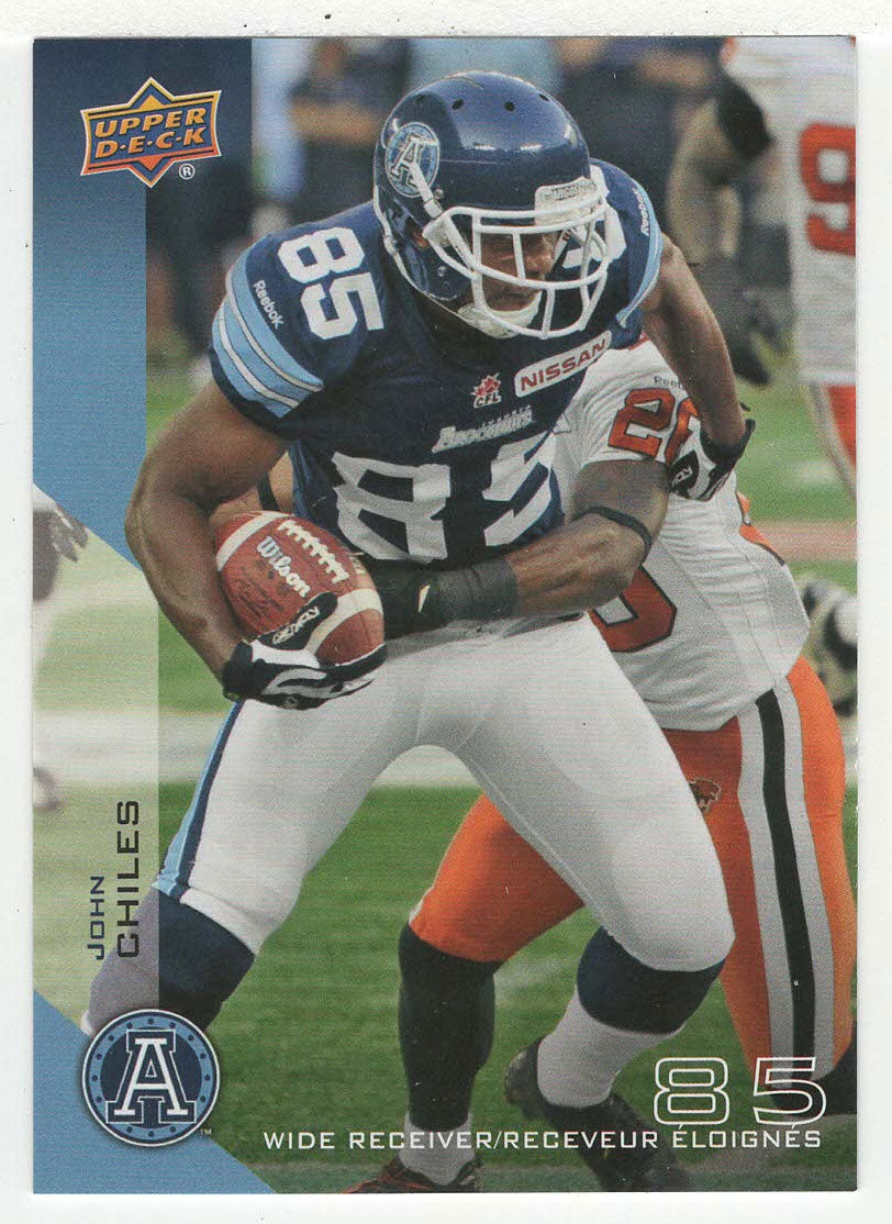 John Chiles - Toronto Argonauts (CFL Football Card) 2014 Upper Deck # 87 Mint