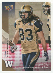 Julian Feoli-Gudino - Winnipeg Blue Bombers (CFL Football Card) 2014 Upper Deck # 97 Mint