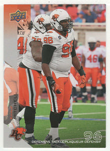 Khalif Mitchell SP - British Columbia Lions (CFL Football Card) 2014 Upper Deck # 102 Mint