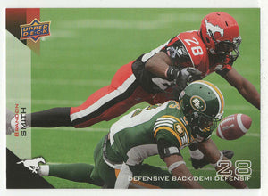 Brandon Smith SP - Calgary Stampeders (CFL Football Card) 2014 Upper Deck # 112 Mint