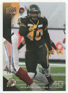 Eric Norwood SP - Hamilton Tiger-Cats (CFL Football Card) 2014 Upper Deck # 120 Mint