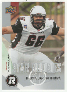 Nolan MacMillan SP - Ottawa Redblacks - Star Rookies (CFL Football Card) 2014 Upper Deck # 167 Mint