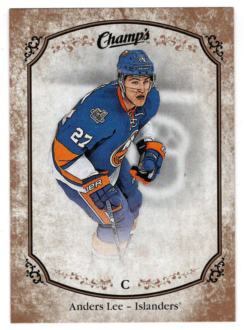 Anders Lee - New York Islanders - Gold Variant Front (NHL Hockey Card) 2015-16 Upper Deck Champ's # 115 Mint