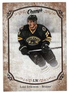 Loui Eriksson - Boston Bruins - Gold Variant Front (NHL Hockey Card) 2015-16 Upper Deck Champ's # 125 Mint