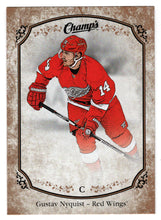 Load image into Gallery viewer, Gustav Nyquist - Detroit Red Wings - Gold Variant Back (NHL Hockey Card) 2015-16 Upper Deck Champ&#39;s # 148 Mint
