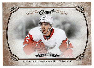 Andreas Athanasiou - Detroit Red Wings - Gold Variant Front (NHL Hockey Card) 2015-16 Upper Deck Champ's # 159 Mint