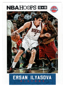 Ersan Ilyasova - Detroit Pistons (NBA Basketball Card) 2015-16 Hoops # 1 Mint