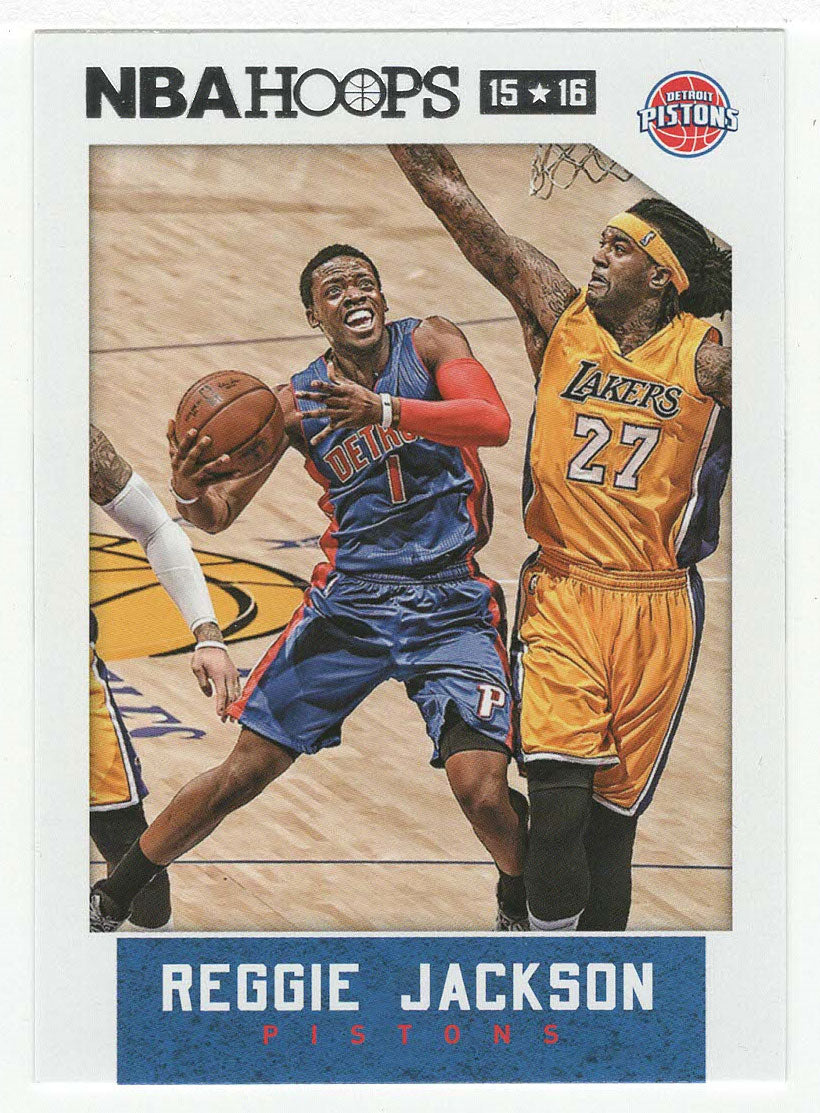 Reggie Jackson - Detroit Pistons (NBA Basketball Card) 2015-16 Hoops # 58 Mint