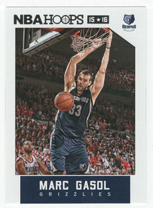 Marc Gasol - Memphis Grizzlies (NBA Basketball Card) 2015-16 Hoops # 74 Mint