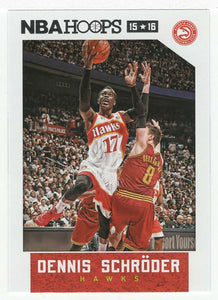 Dennis Schroder - Atlanta Hawks (NBA Basketball Card) 2015-16 Hoops # 89 Mint