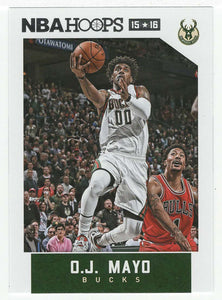 O.J. Mayo - Milwaukee Bucks (NBA Basketball Card) 2015-16 Hoops # 146 Mint