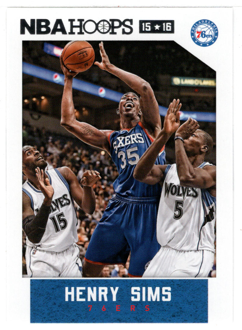 Henry Sims - Philadelphia 76ers (NBA Basketball Card) 2015-16 Hoops # 161 Mint