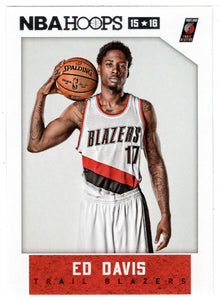 Ed Davis - Portland Trail Blazers (NBA Basketball Card) 2015-16 Hoops # 219 Mint